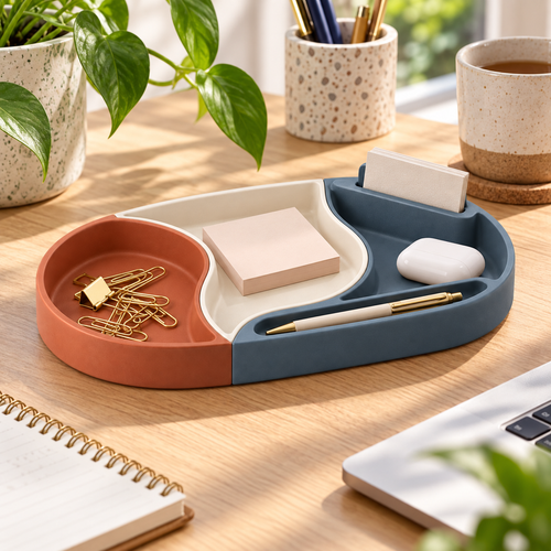 Compass Desk Tray