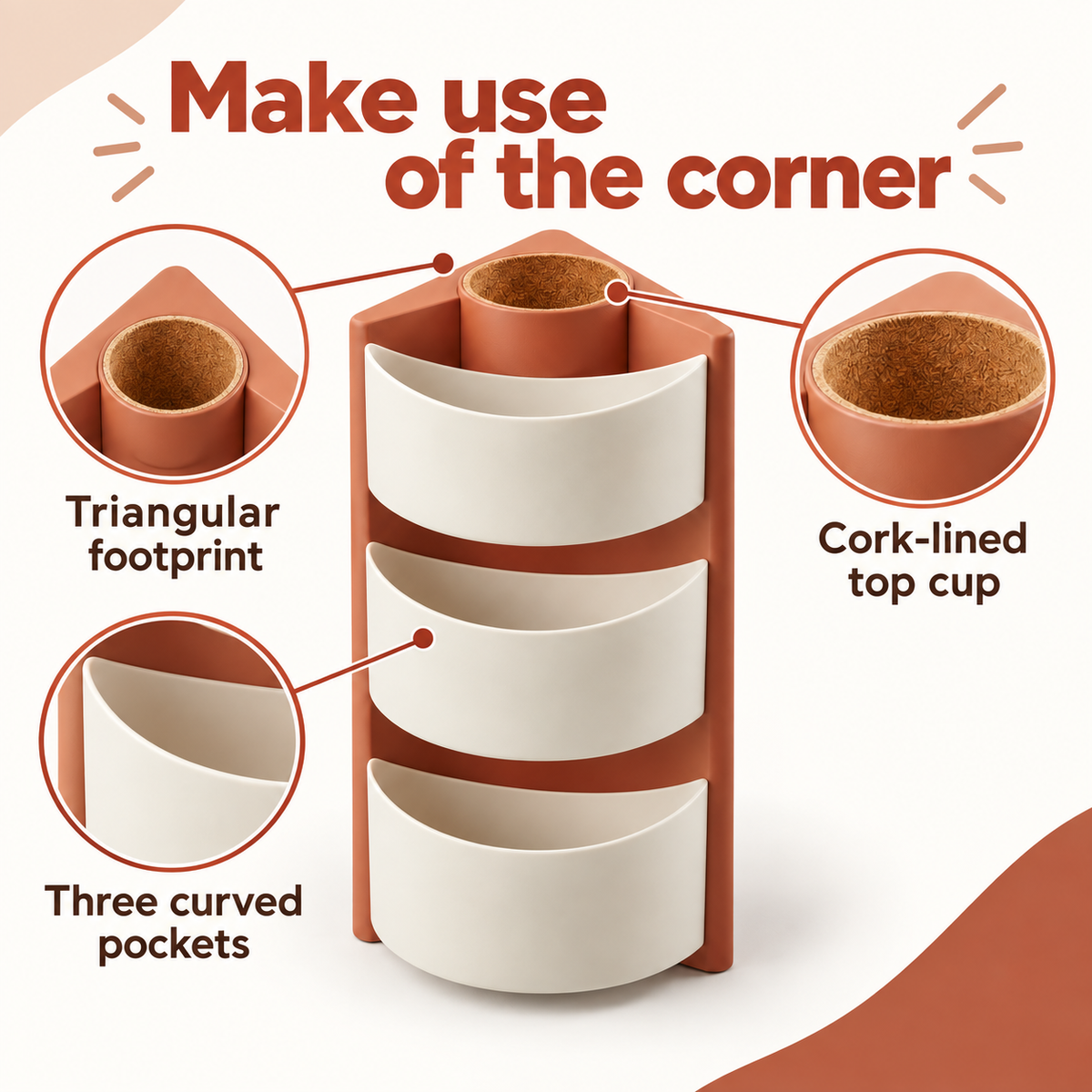Corner Column Caddy